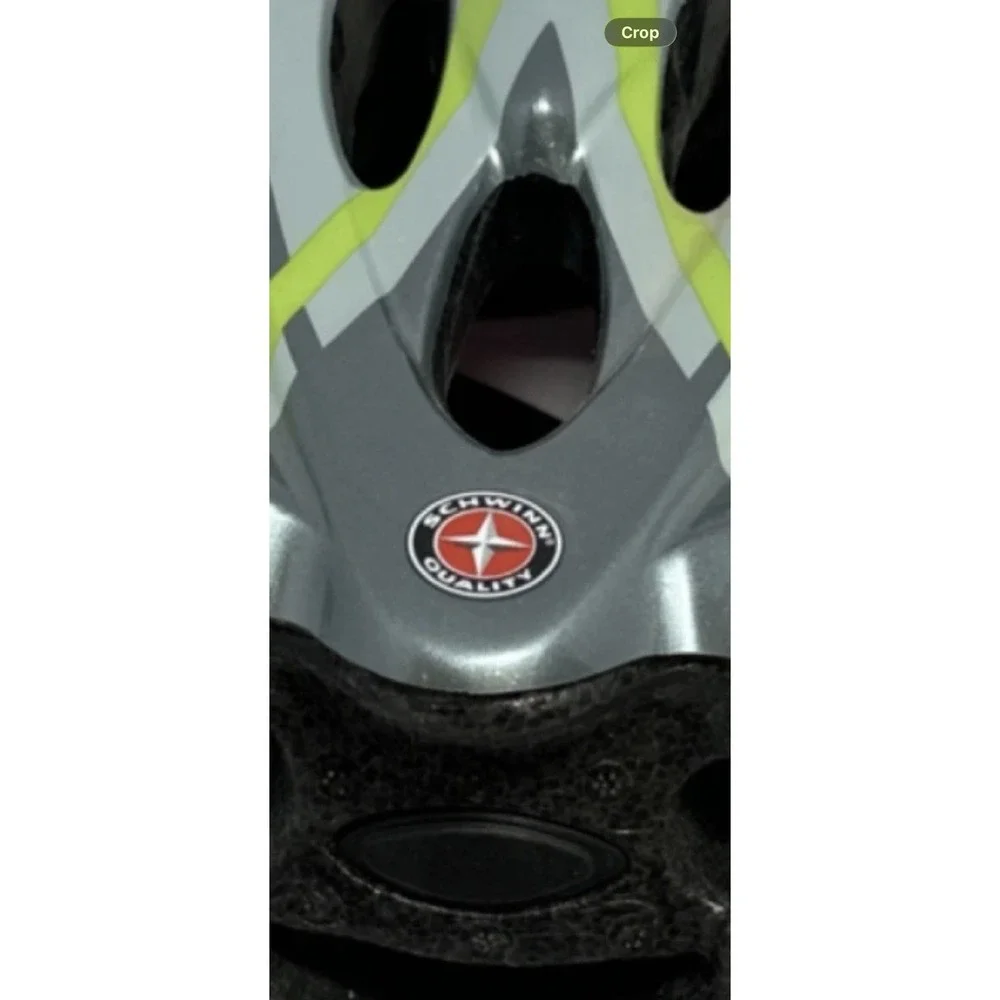 Schwinn Traveler Adjustable Fit Adult Cycling Helmet Visor White Gray Green